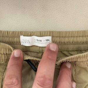 Zara Beige Casual Trousers